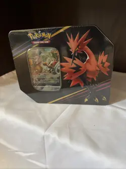 Pokemon TCG: Crown Zenith Tin Galarian Zapdos New-Factory Sealed very small tear - Image 1