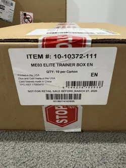 Pokemon TCG Mega Evolution Perfect Order ETB Elite Trainer Box Case Sealed - Image 1