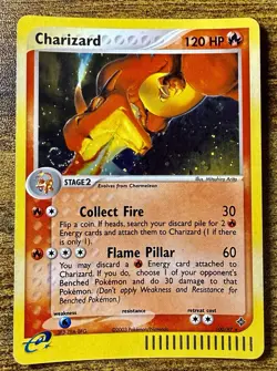 Pokemon Charizard 100/97 EX Dragon Secret Rare Holo 120 HP Card 2003 NM/LP - Image 1