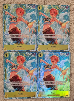 Nami Premium Card Collection Best Selection Vol. 6 OP15-108 One Piece Lot of 4 - Image 1