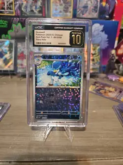 Pokemon Quaxwell S-Chinese Gem Pack Vol. 1 Stars Holo 06 03/08 CGC PRESTINE - Image 1
