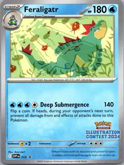 Feraligatr - (Illustration Contest 2024) 213 - Pokemon TCG SV: Promo Card - NM - Image 1