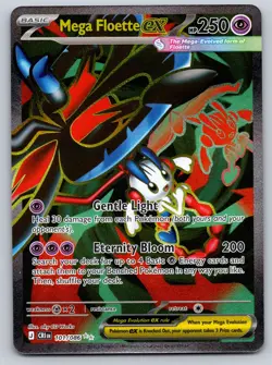 Mega Floette ex Holo Ultra Rare ME04: Chaos Rising 101/086 NM Pokemon Card TCG - Image 1