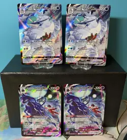 Trainer Gallery VMAX 4 Card LOT NM Shadow Rider Calyrex Ice Rider Calyrex - Image 1