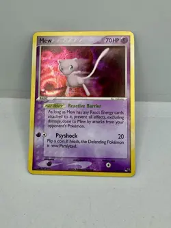 Pokemon Mew TCG 4/17 Pop Series Promos Holo Rare Card- “holding” SWIRL! - Image 1
