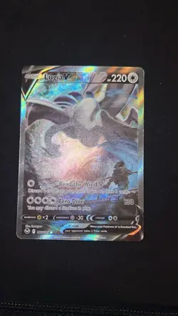2022 Pokemon Lugia V Alt Full Art 186/195 Silver Tempest English MINT - Image 1