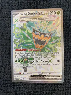 Teal Mask Ogerpon ex 166 Sv: Scarlet & Violet Promo Cards Holo - Image 1