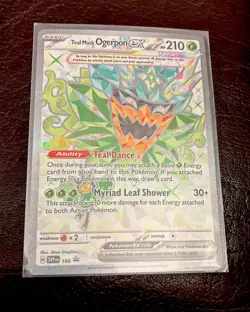 Teal Mask Ogerpon ex 166 Sv: Scarlet & Violet Promo Cards Holo - Image 1
