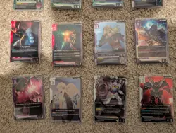 Gundam Card Game Freedom Acension GD05 BASE RARITY PLAYSET (x4 C/U/R/LR) *READ* - Image 5