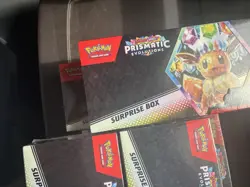 Pokemon Prismatic Evolutions x6 Surprise Box - Scarlet & Violet LOT OF 6 BOXES🔥 - Image 1