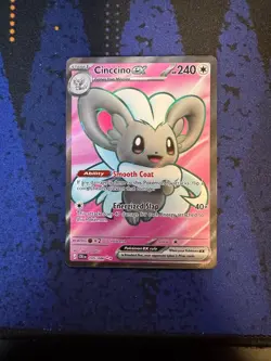 Pokemon tcg Cinccino ex 105/086 Full Art Me04: Chaos Rising NM - Image 1