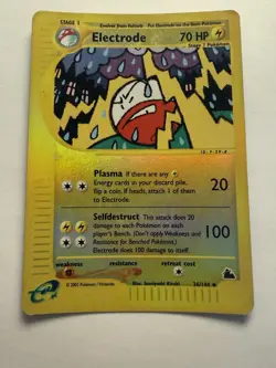 Pokemon Electrode 36/144 Skyridge Reverse Holo LP E-Reader Rare 2003 - Image 2