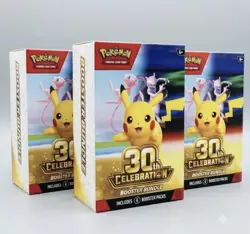 PRESALE – 3X Pokemon 30th Celebration Booster Bundle - Ships by (10/02) - Image 1