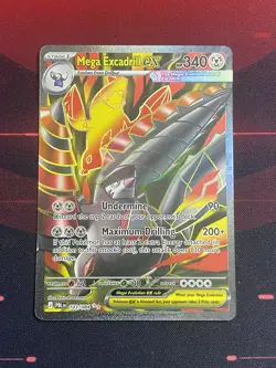 Pokemon TCG: Mega Excadrill Ex 103/084 Me05: Pitch Black Ultra Rare NM - Image 1