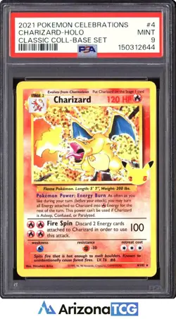 Pokemon 2021 Charizard 4 Holo Celebrations Classic Collection PSA 9 - Image 1