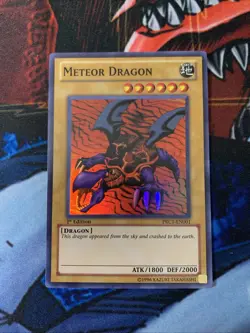 Yu-Gi-Oh Meteor Dragon PRC1-EN001 Super Rare 1st Edition Near Mint Condition - Image 1
