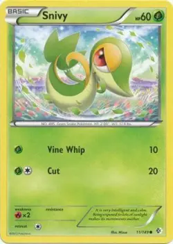 x4 Snivy - 11/149 - Common Pokemon BW7 Boundaries Crossed M/NM - Image 1