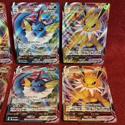 Evolution VMAX LOT of 6 Evolving Skies Flareon Vaporeon Jolteon Pokemon TCG - Image 3