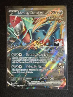 Roaring Moon ex 124/182 - Pokemon Prize Pack Series Stamp Paradox Rift Holo NM - Image 1