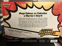 Pokemon Mega Emboar ex Mega Evolution Ascended Heroes Box Booster - NEW/SEALED - Image 2