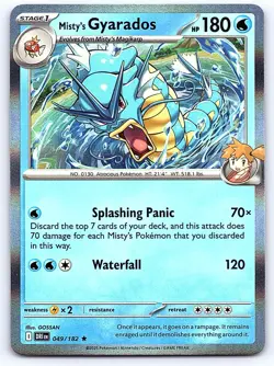 Misty's Gyarados 049/182 Rare Destined Rivals Pokemon Holo Near Mint - Image 1