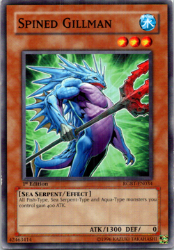 Spined Gillman RGBT-EN034 Yu-Gi-Oh! TCG 1st Edition MP - Image 1