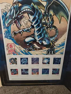Yu-Gi-Oh! 25th Anniversary Blue-Eyes White Dragon Ukiyoe Edition Stamp Full Set - Image 3
