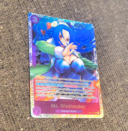 One Piece CCG Ms. Wednesday EB01-034 Super Rare Alt Art Holo EN - Image 1