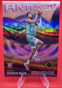 2023-24 Hoops Premium Stock Brandon Miller Anti Gravity Silver Prizm Rookie RC - Image 1