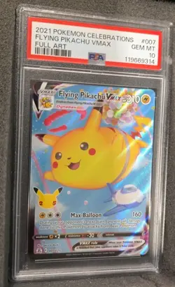 POKEMON CARD FLYING PIKACHU VMAX 7 CELEBRATIONS #007 GRADED PSA 10 GEM MINT 007 - Image 2