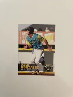 2022 Choice Bradenton Marauders Team Set Card #7 Jacob Gonzalez - Image 1