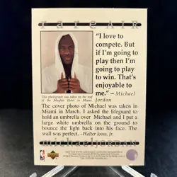 1994 Upper Deck MICHAEL JORDAN Chicago Bulls RARE AIR PROMO Card 🔥 - Image 2