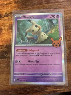Pokemon Card Halloween 2024 Mimikyu 37/91 Cosmos Rare Holo - Image 1