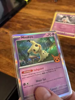 Pokemon Card Halloween 2024 Mimikyu 37/91 Cosmos Rare Holo - Image 3