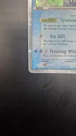 Articuno 𝘦𝘹 032 — Excellent Condition — Black Star Promo — Rare Pokemon Card - Image 5