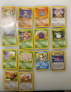 Pokemon 1st Edition Jungle Commons Lot 14 Cards WOTC Vintage LP Cubone Rhyhorn - Image 1