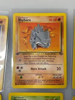 Pokemon 1st Edition Jungle Commons Lot 14 Cards WOTC Vintage LP Cubone Rhyhorn - Image 4