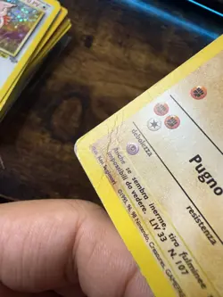 Hitmonchan Holo Base Set Italian Pokemon Card 7/102 Vintage WOTC 1999 HP-DMG - Image 2