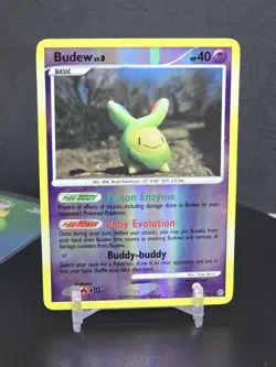 Pokemon Card TCG Budew 33/100 Uncommon Stormfront 2008 Reverse Holo Vintage - Image 3