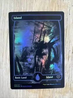 2x MTG Innistrad: Crimson Vow Full Art Land Foil Cards - Island & Swamp MP - Image 2