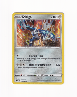 Dialga 121/185 Vivid Voltage Holo Rare 2020 Pokemon Card Near Mint NM - Image 1