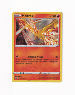 Moltres 021/172 Brilliant Stars Holo Rare 2022 Pokemon Card Near Mint NM - Image 1