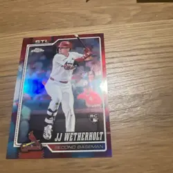 2026 Topps Chrome JJ Wetherholt RC Red White Blue Refractor St Louis Cardinals🔥 - Image 1