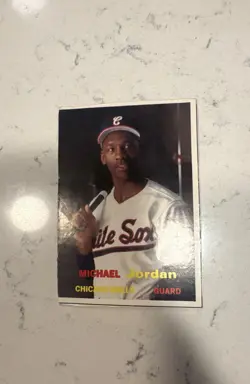 1990 Scd Baseball Pocket Price - guides hand cut Michael Jordan #51 - Image 1