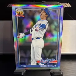 2026 Topps Chrome Baseball 75th Anniversary Refractor Shohei Ohtani 91CB-1 - Image 1