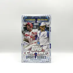 2023 Topps Chrome Update Series Baseball Hobby Box Factory Sealed 1 Auto Per Box - Image 1