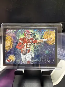 2026 Topps Chrome Cosmic STN-14 Patrick Mahomes II Stars In the Night Black /10 - Image 1