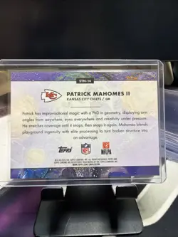 2026 Topps Chrome Cosmic STN-14 Patrick Mahomes II Stars In the Night Black /10 - Image 2