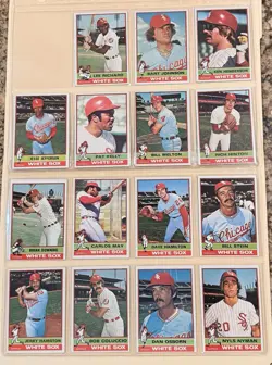 1976 Topps Chicago White Sox Team Set Lot of 15 - All VG to EX - 3LayCased - Image 1