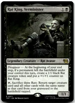 MTG Rat King, Verminister Teenage Mutant Ninja Turtles TMT #71 rare NM $SALE$! - Image 1
